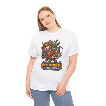 Overencumbered T-Shirt | Geschenk für Gamer und Wanderer