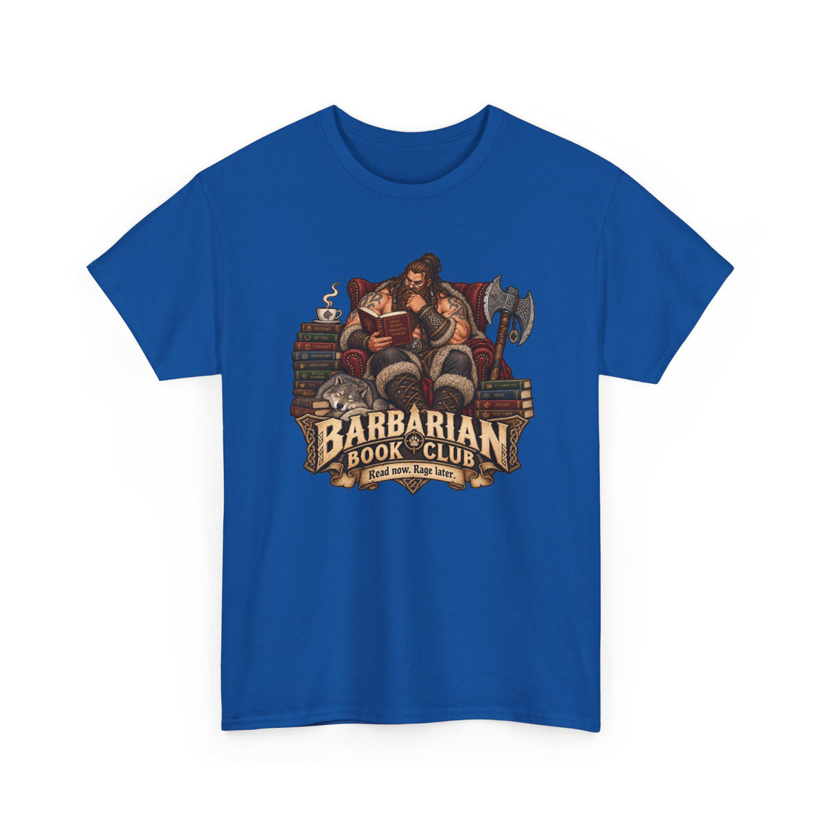 Barbarian Book Club T-Shirt | Lustiges Shirt für Leseratten