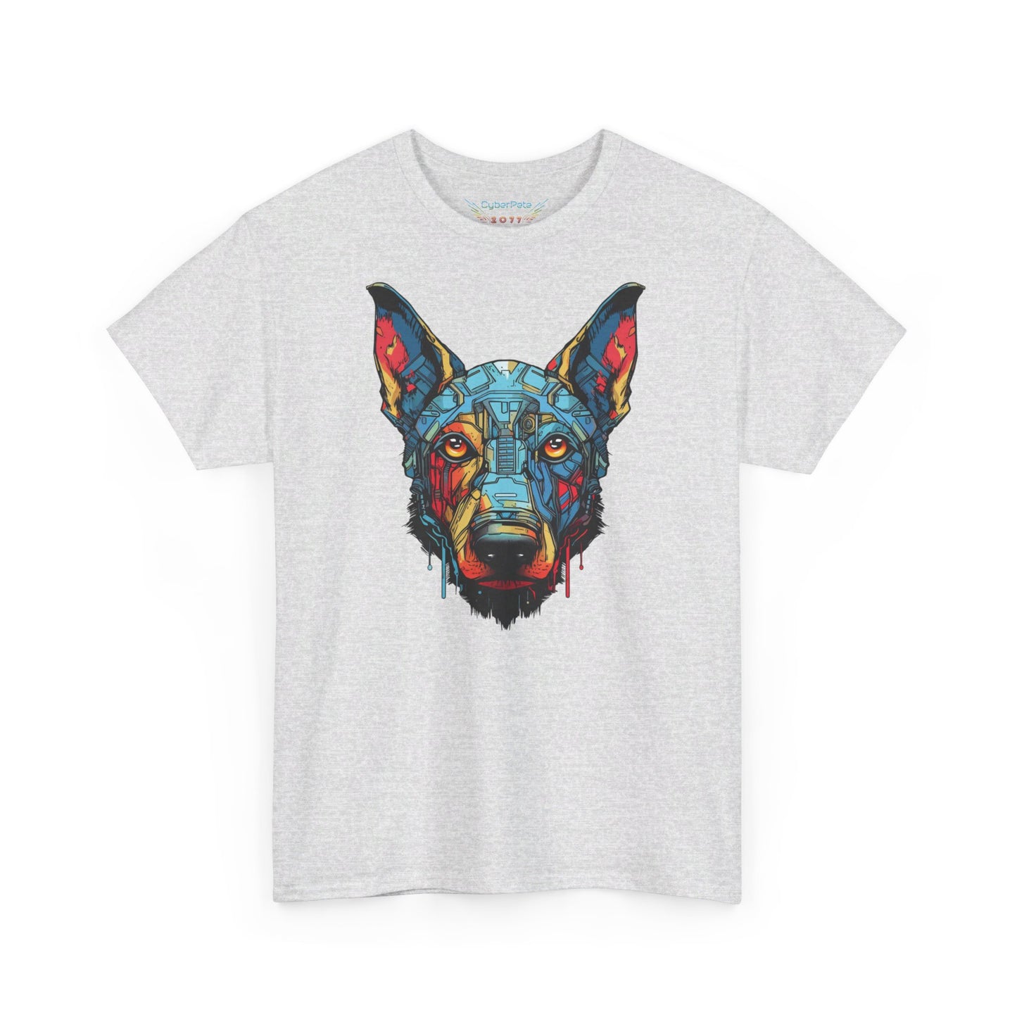 Colorful Robo Dog T-Shirt | T-shirt for sci-fi fans and dog lovers