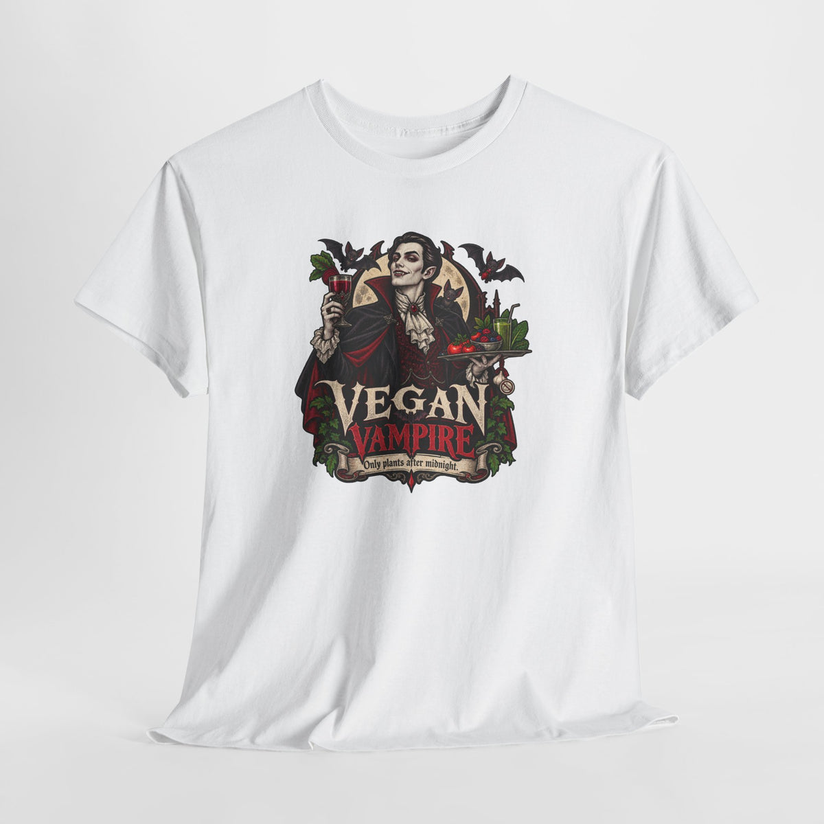 Vegan Vampire T-Shirt | Lustiges Veganer Shirt mit Vampir