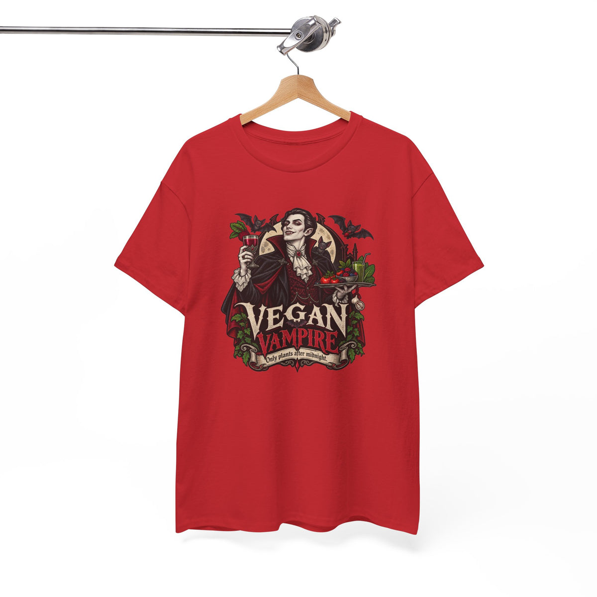Vegan Vampire T-Shirt | Lustiges Veganer Shirt mit Vampir