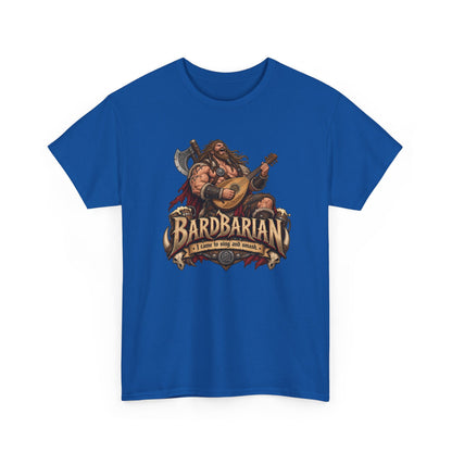 Bardbarian T-Shirt | Barbar mit Laute für Rollenspieler