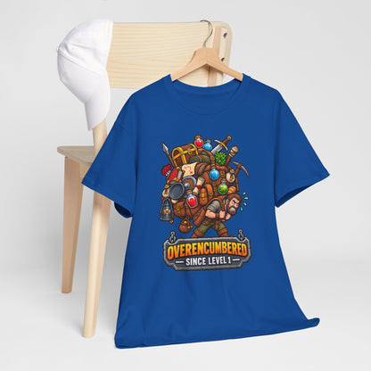 Overencumbered T-Shirt | Geschenk für Gamer und Wanderer