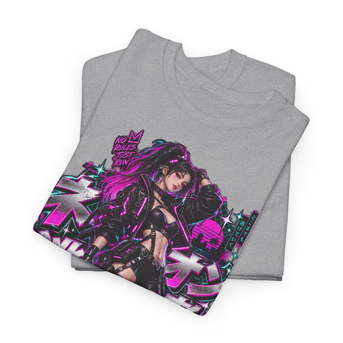 Neon Fugitive T-Shirt | Synthwave-Geschenk für Retrowave-Fans