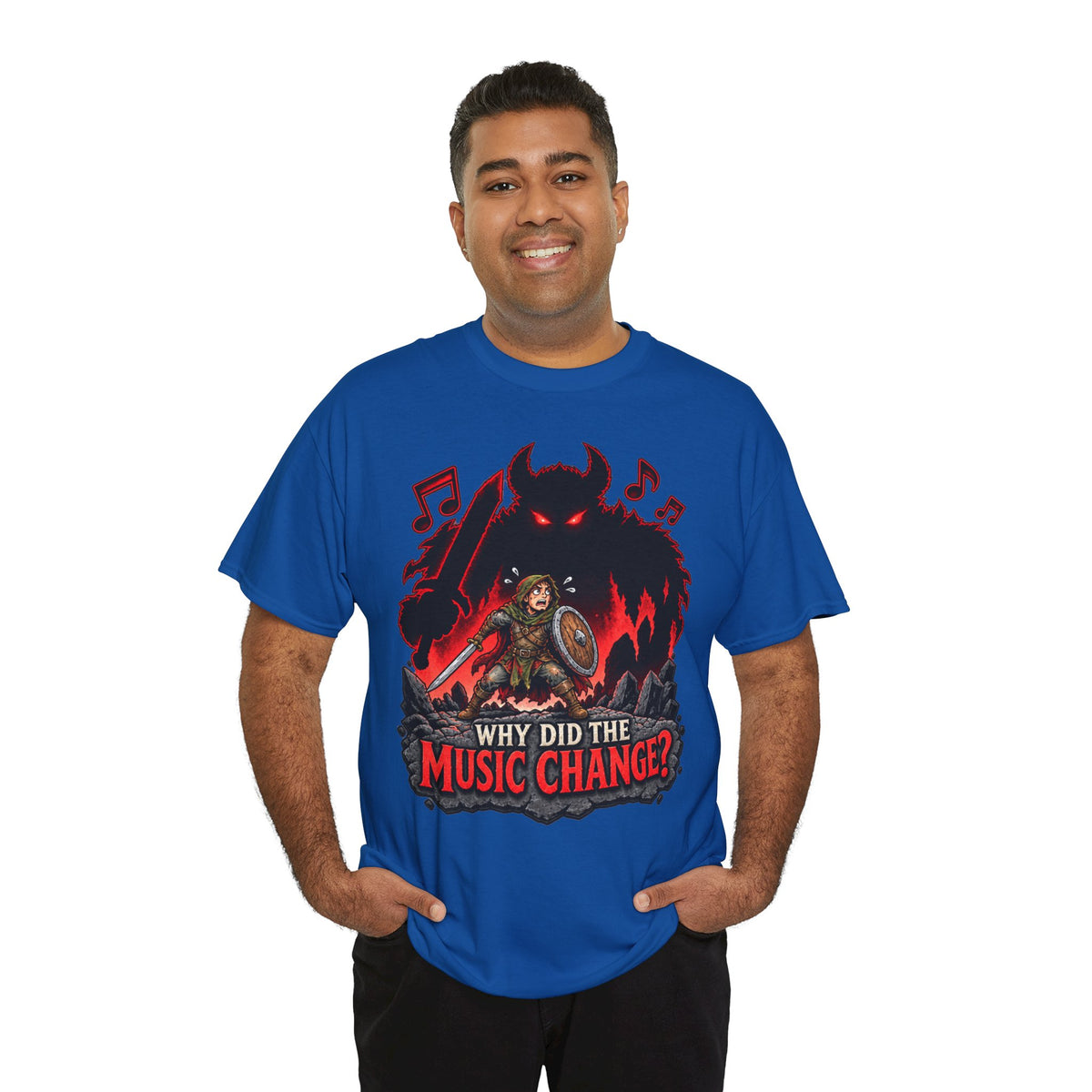 Why Did the Music Change T-Shirt | Geschenk für Gamer und Spielleiter