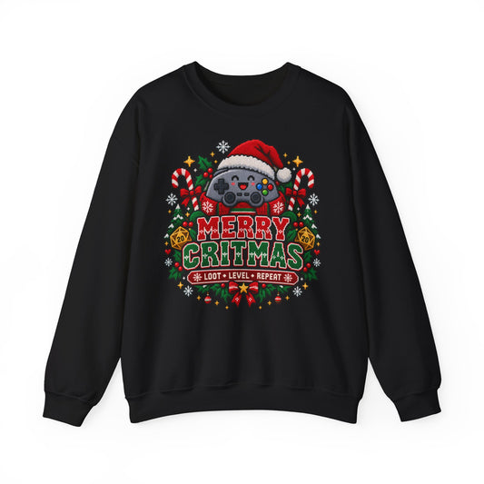 Merry Critmas Weihnachtspullover | Geschenk für Gamer