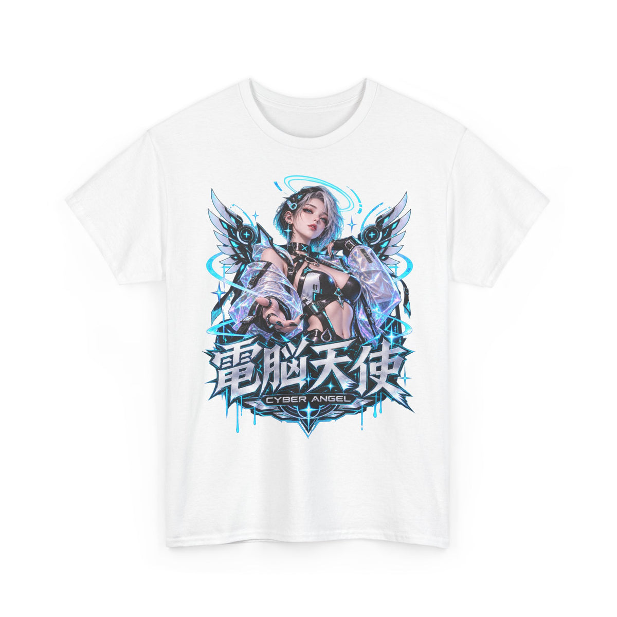 Cyber Angel T-Shirt | Anime-Geschenk für Cyberpunk-Fans