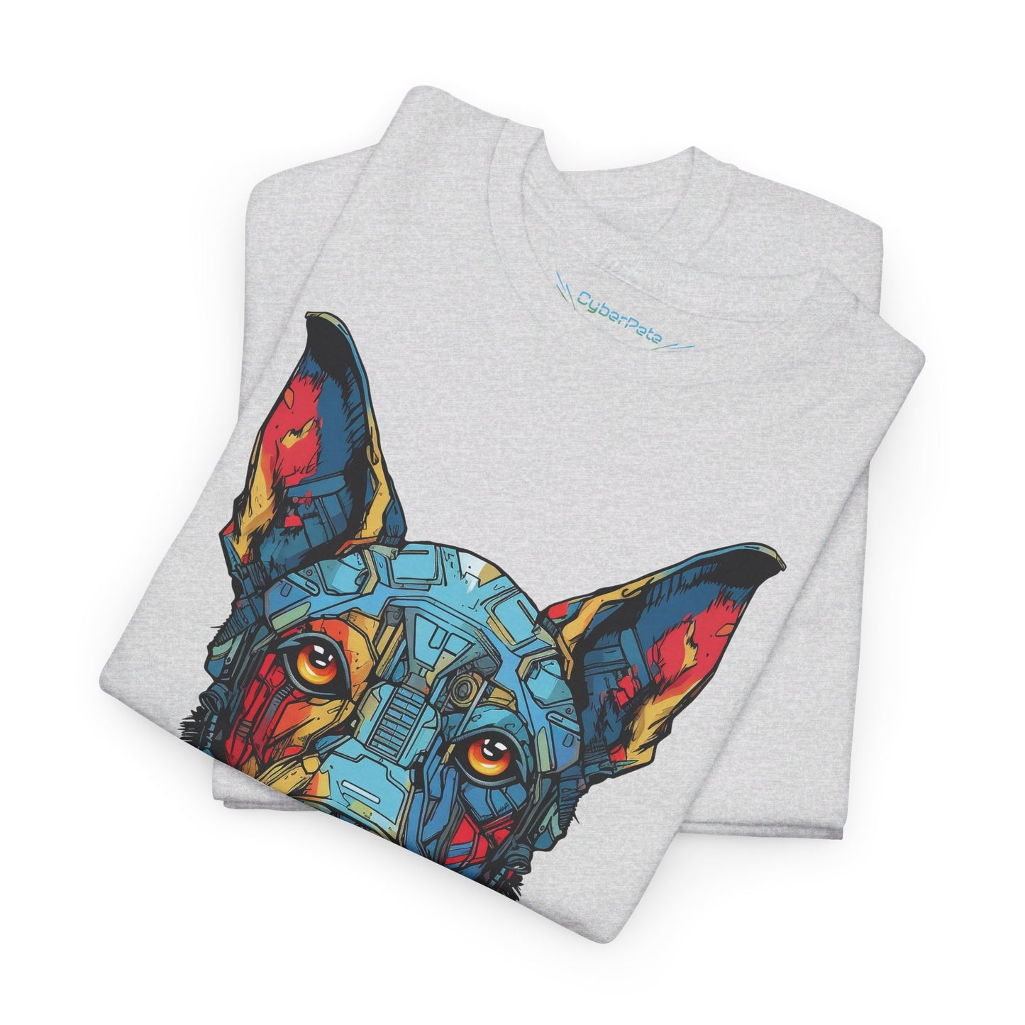 Colorful Robo Dog T-Shirt | T-shirt for sci-fi fans and dog lovers