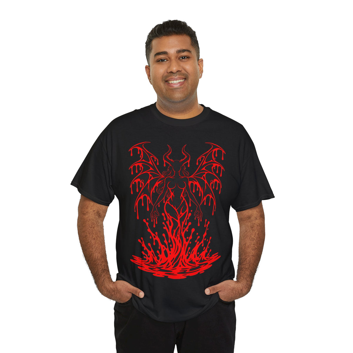 Crimson Succubus T-Shirt | Dämonin für Gothic und Halloween