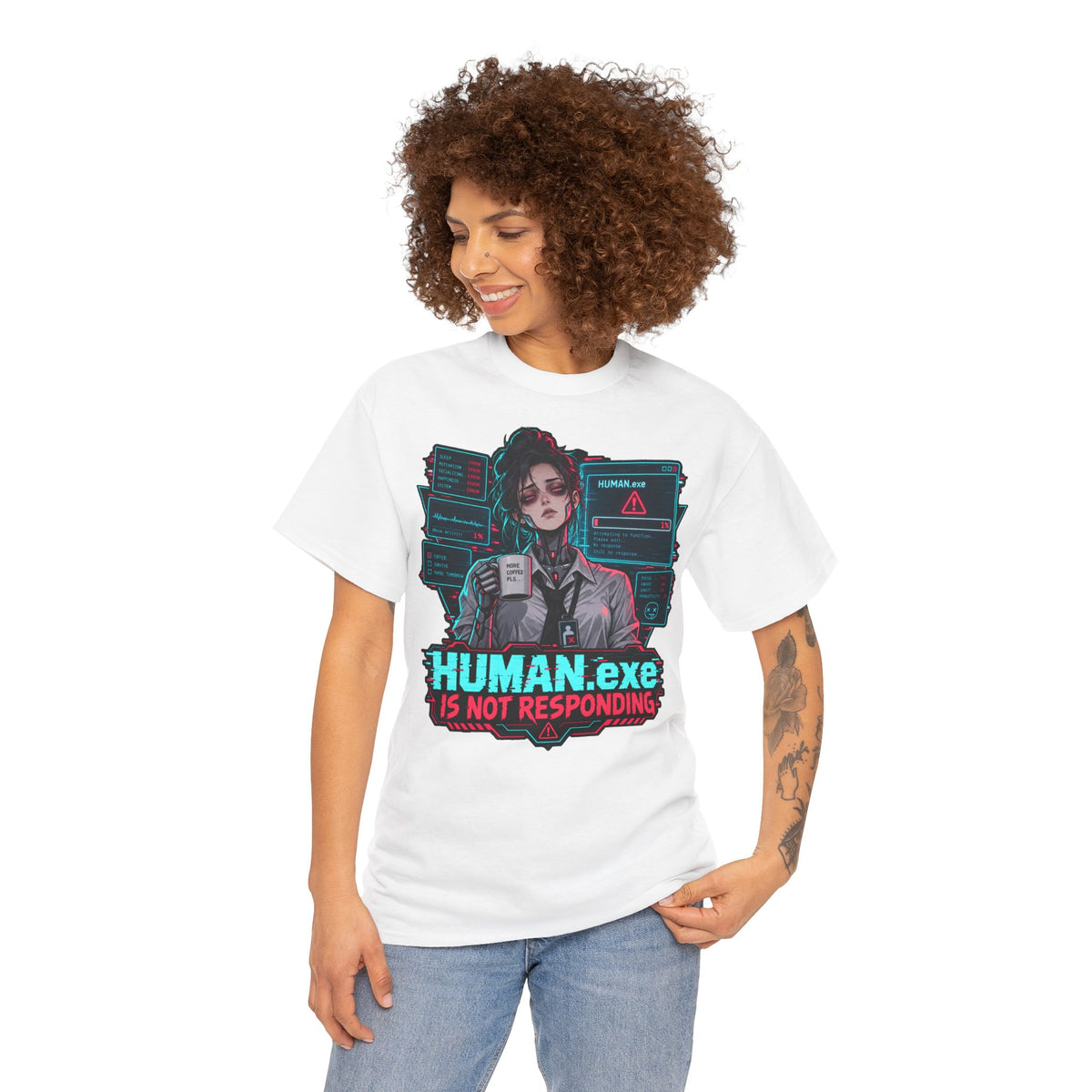 HUMAN.exe T-Shirt | Lustiges Geschenk für Büro und Kollegen