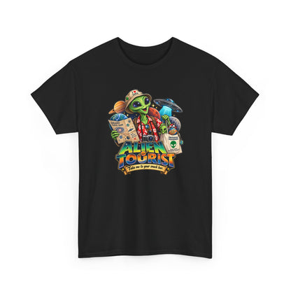 Alien Tourist T-Shirt | Urlaubs-Shirt für Ufo- und Sci-Fi-Fans