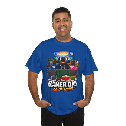 Gamer Dad Co-op Night T-Shirt | Geschenk für Papa von den Kindern