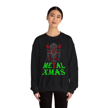 Metal Xmas Weihnachtspullover Schwarz | Geschenk für Metal-Fans