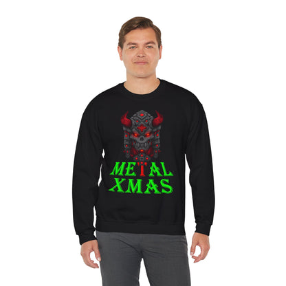 Metal Xmas Weihnachtspullover Schwarz | Geschenk für Metal-Fans