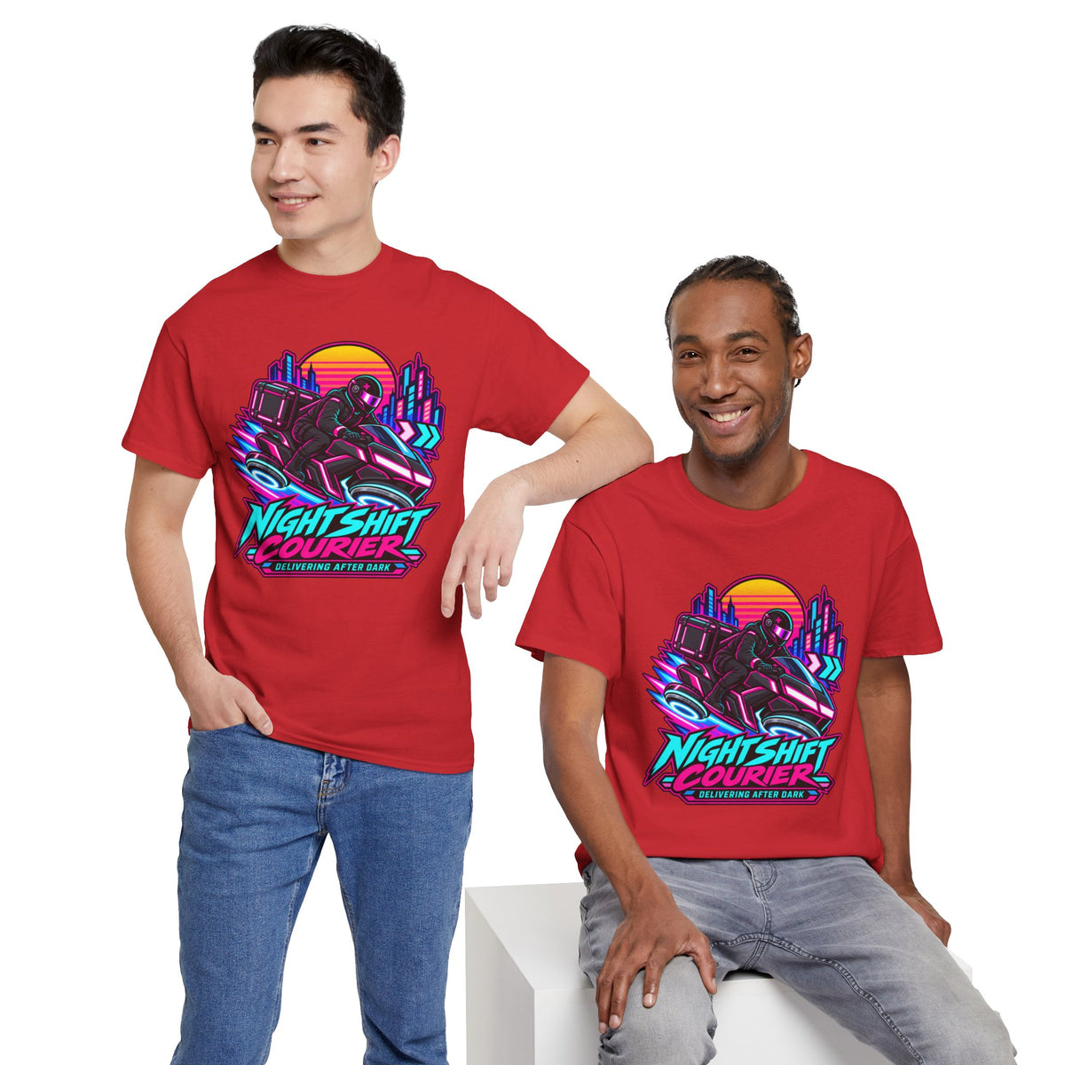 Nightshift Courier T-Shirt | Geschenk für Kuriere und Lieferfahrer