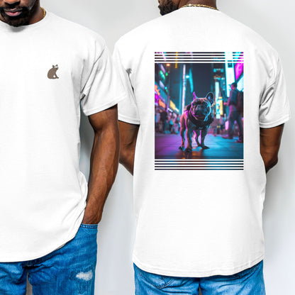 Cyberpunk Frenchie T-Shirt | Französische Bulldogge T-Shirt