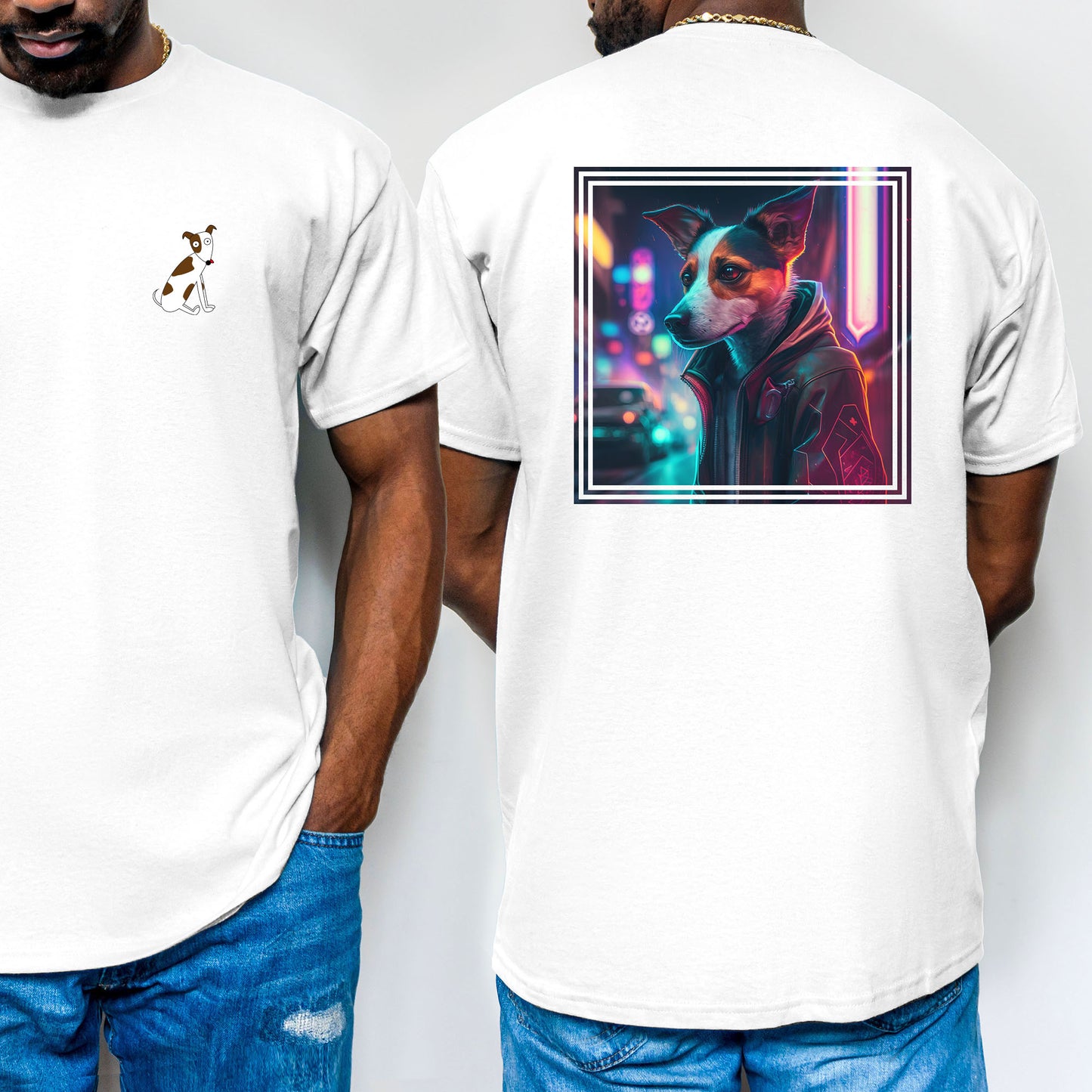 Cyberpunk Jacky T-Shirt | Jack Russell Terrier T-Shirt