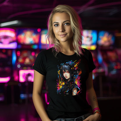 Cyberpunk Anime Girl | Cyberpunk t-shirt for women