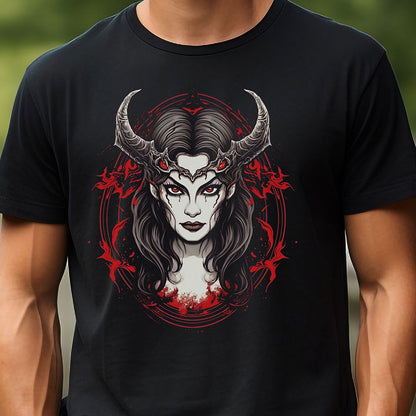 Dämonenkönigin T-Shirt | T-Shirt für Gamer und Fantasy Fans