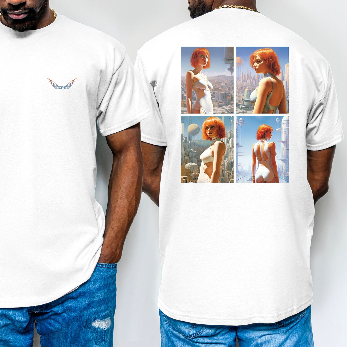 Retro Sci-Fi T-Shirt Leeloo-Style | T-Shirt für Gamer und Sci-Fi Fans