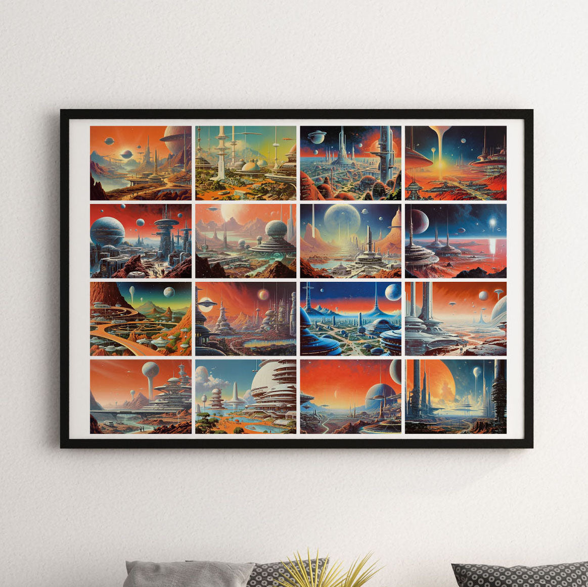 Retro Sci-Fi Cities 01 | Poster für Fans von 70s Retro Sci-Fi