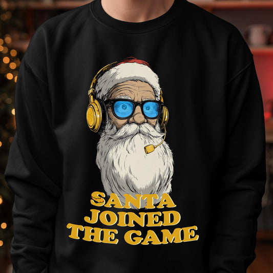 Santa joined the game – Gaming-Pullover für Weihnachten