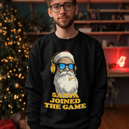 Santa joined the game – Gaming-Pullover für Weihnachten