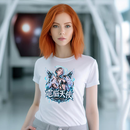 Cyber Angel T-Shirt | Anime-Geschenk für Cyberpunk-Fans