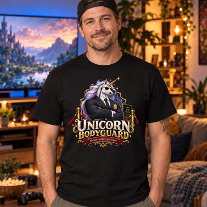 Unicorn Bodyguard T-Shirt | Geschenk für Security und Türsteher