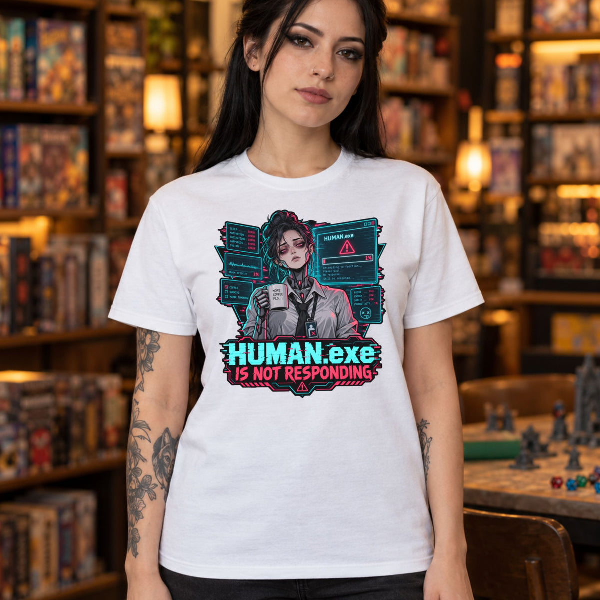 HUMAN.exe T-Shirt | Lustiges Geschenk für Büro und Kollegen