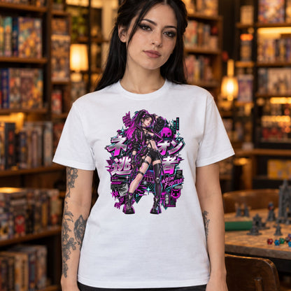 Neon Fugitive T-Shirt | Synthwave-Geschenk für Retrowave-Fans