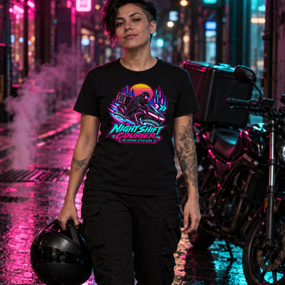 Nightshift Courier T-Shirt | Geschenk für Kuriere und Lieferfahrer