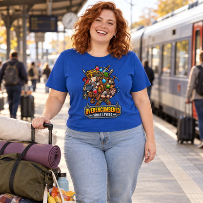 Overencumbered T-Shirt | Geschenk für Gamer und Wanderer